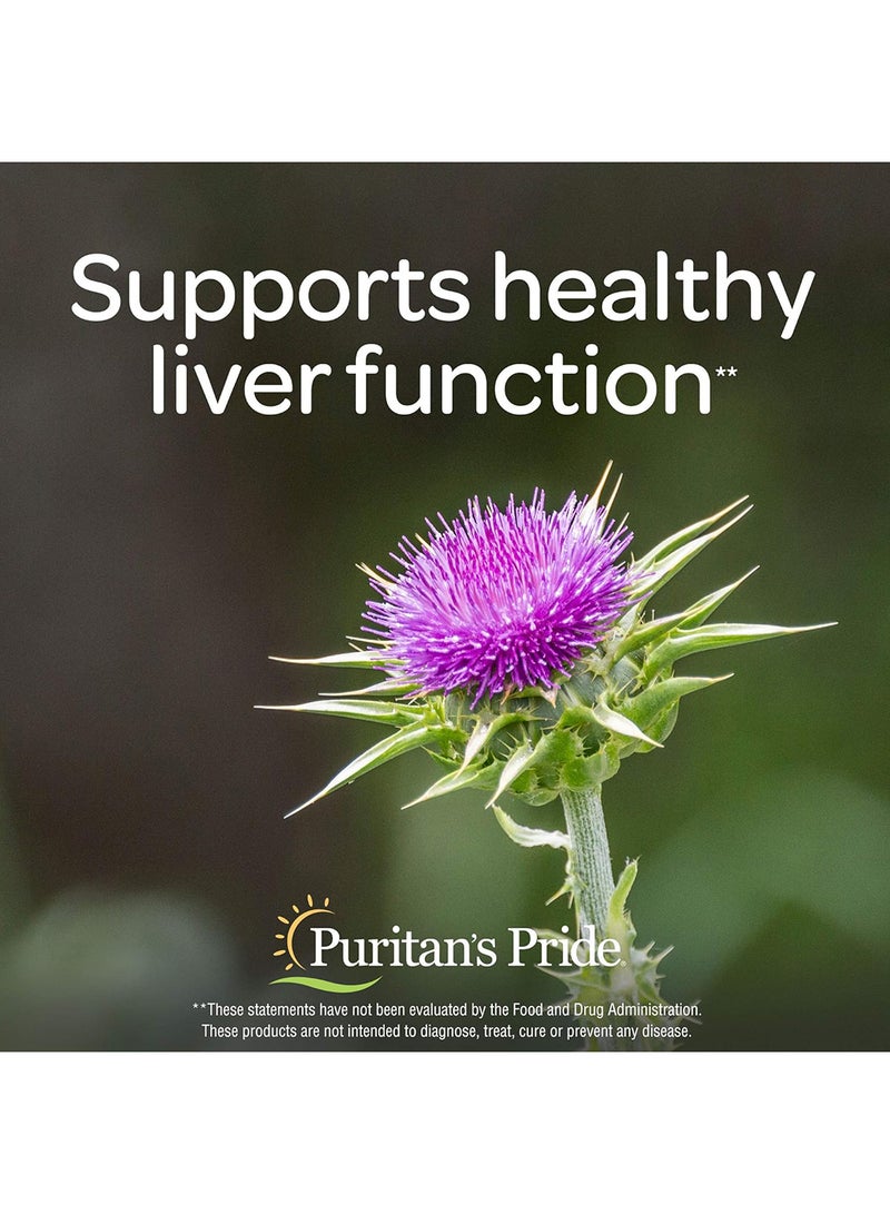 Puritan's Pride Milk Thistle And Dandelion Extract 60 Count - Image 5
