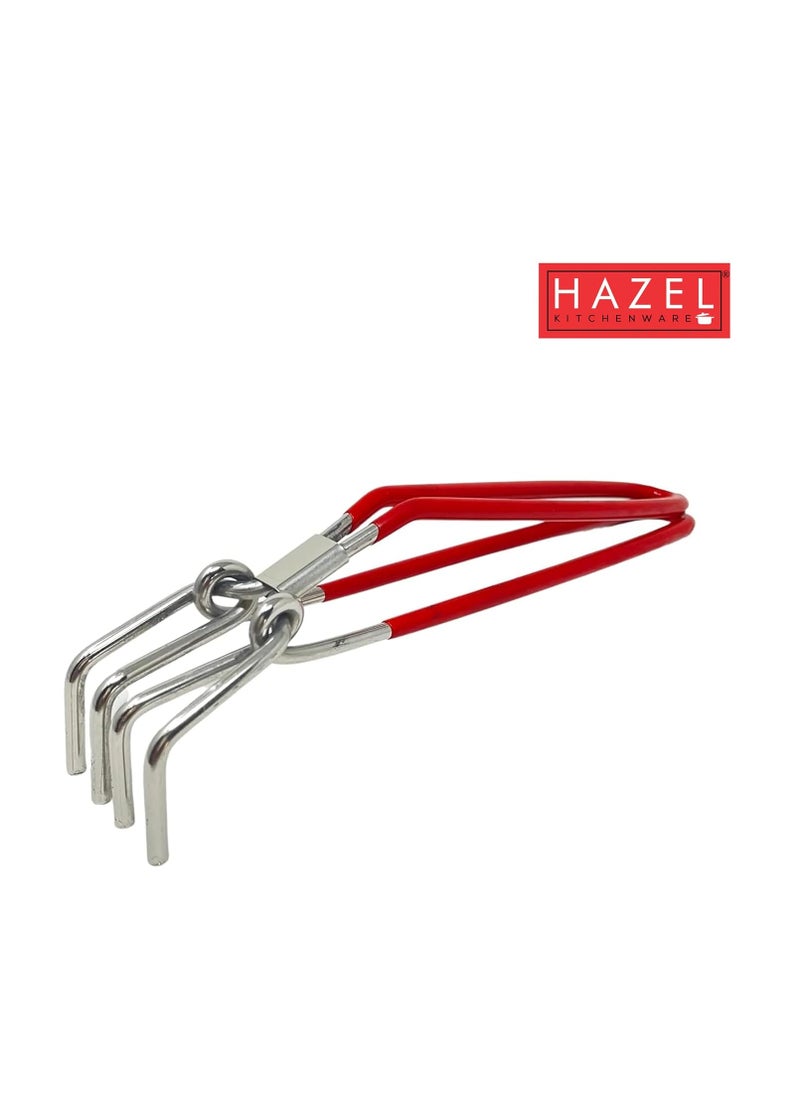 Hazel - HAZEL Stainless Steel Pakad Tongs for Kitchen | Sturay Pakkad, Chimta Utensil Holder Kitchen Tools (Pakkad) - Image 1