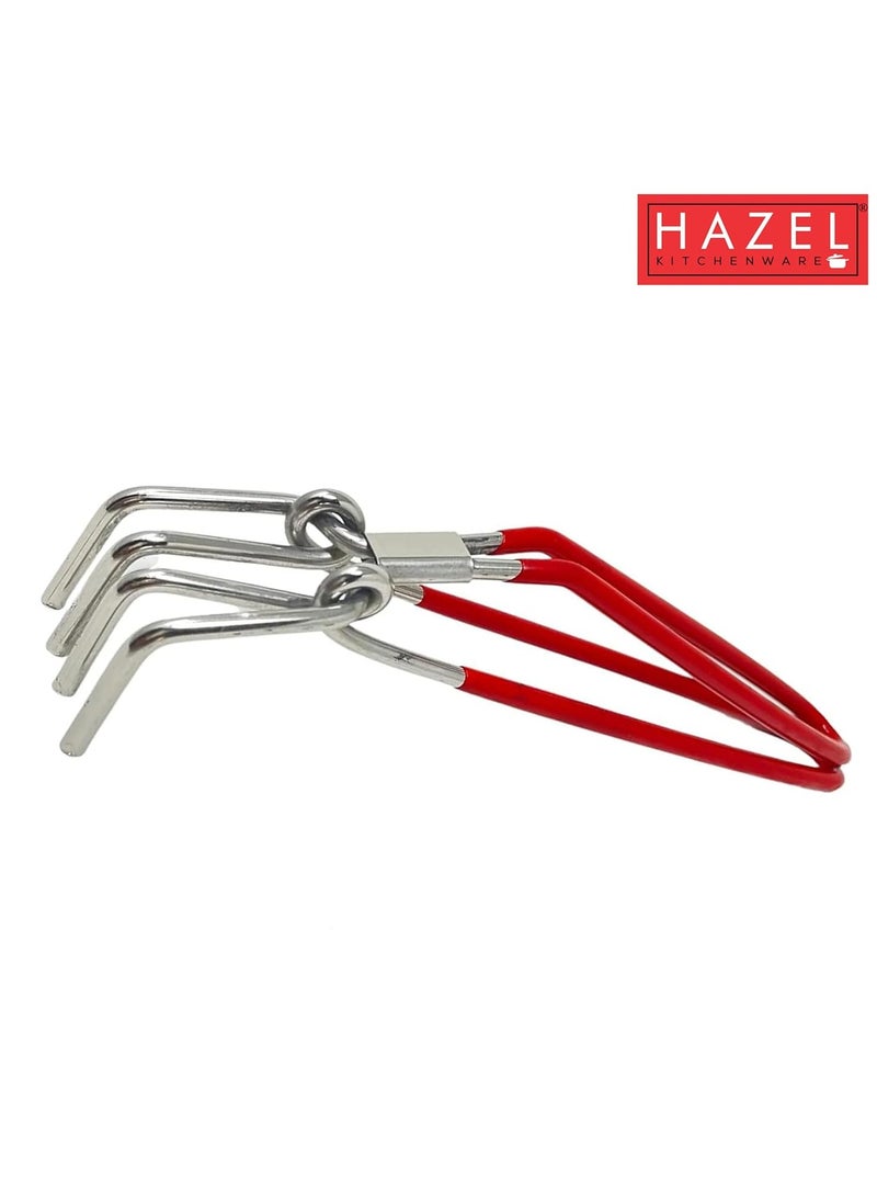 Hazel - HAZEL Stainless Steel Pakad Tongs for Kitchen | Sturay Pakkad, Chimta Utensil Holder Kitchen Tools (Pakkad) - Image 1