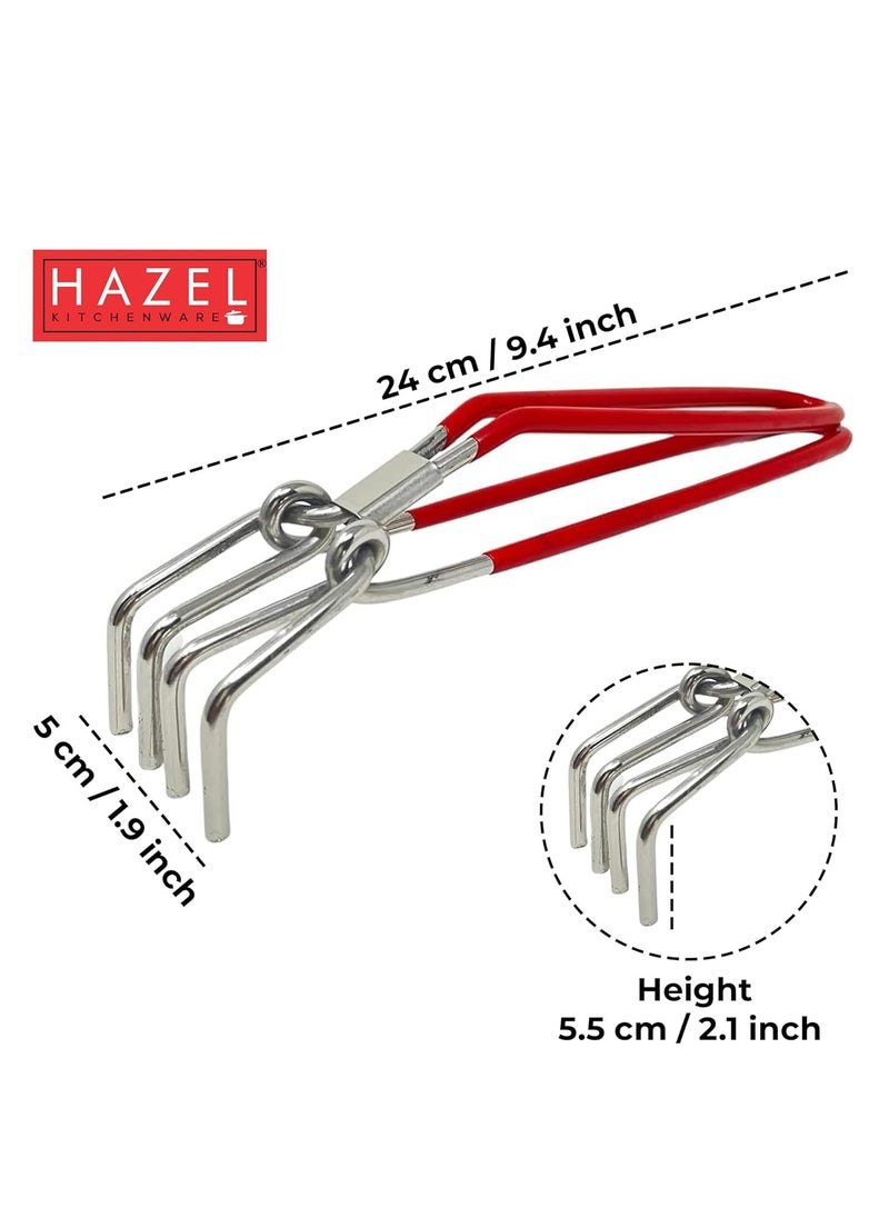 Hazel - HAZEL Stainless Steel Pakad Tongs for Kitchen | Sturay Pakkad, Chimta Utensil Holder Kitchen Tools (Pakkad) - Image 1