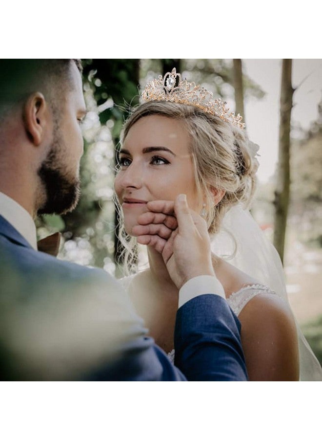 كوسايد مجموعة مجوهرات فضية من COCIDE للنساء من الكريستال ومجموعة قلادة للفتيات من الأقراط ذات التاج المرصع بأحجار الراين وإكسسوارات الرقبة للعروس وحفلات الزفاف وأعياد الميلاد وحفلات الزفاف وحفلات التخرج وفساتين وصيفات العروس - Image 2