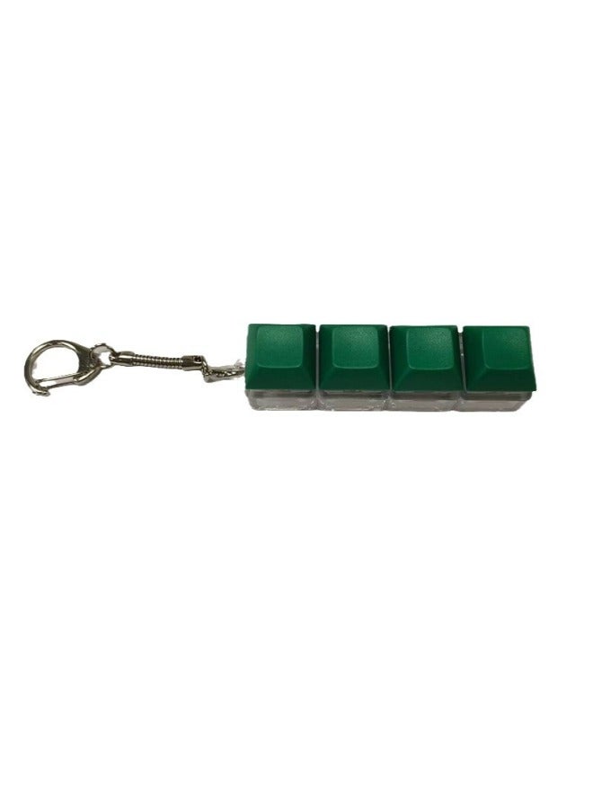Press Transparent Candy Color 2 Holes 3 Holes 4 Holes Can Be Freely Matched With High Special Black Black Tea Green Axis Keyboard Shaft Experience Device-Color:4-hole Transparent No. 10 Green Shaft Without Light  - Image 1