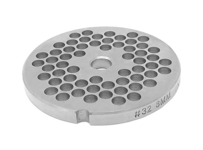 Tesor #32 Stainless Steel Replacement Plate Disc Blade for Meat Grinder (5/16") - Image 1