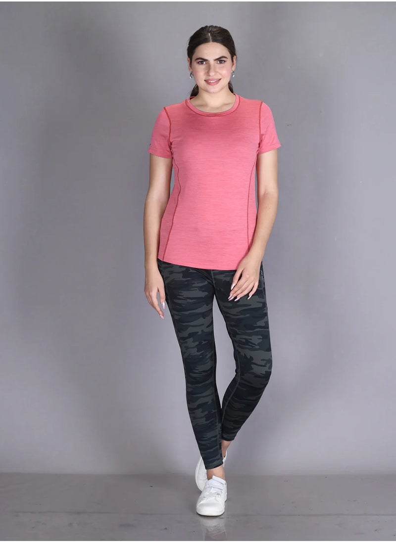 Lyra Pink Activewear T-shirt for Women | Color Shade May Vary  - Image 5