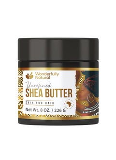 Unrefined Shea Butter  African Organic Ivory  Raw  8 OZ