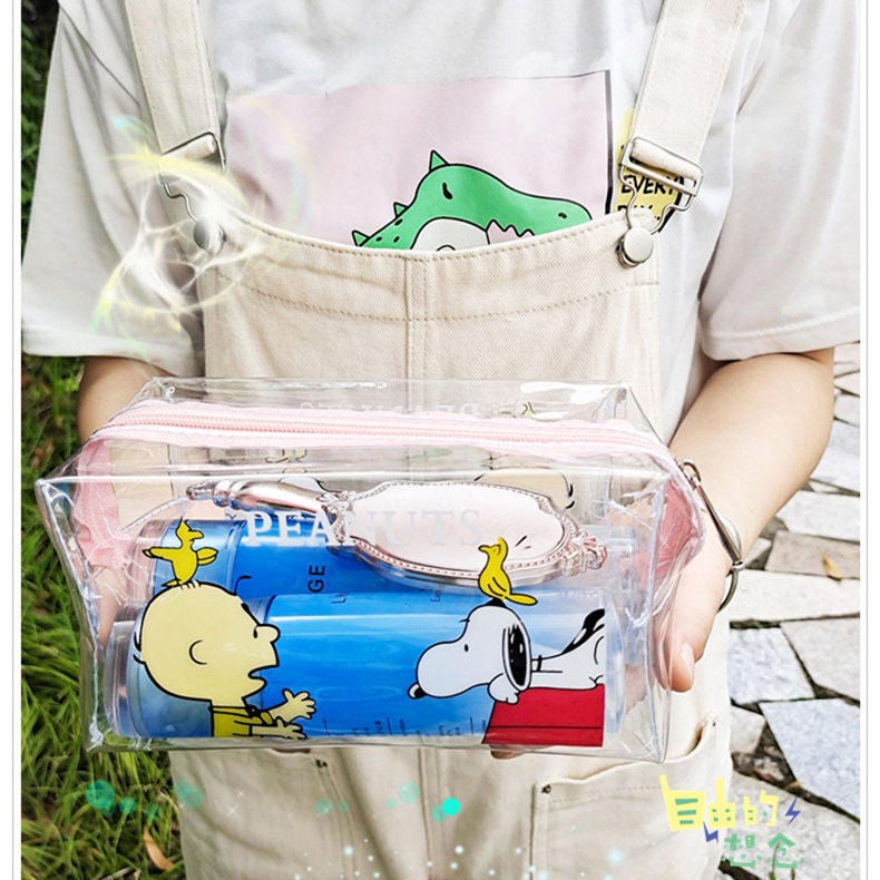 Korean Style Transparent Cosmetic Bag, Waterproof, Large Capacity, Travel Toiletry - Image 2