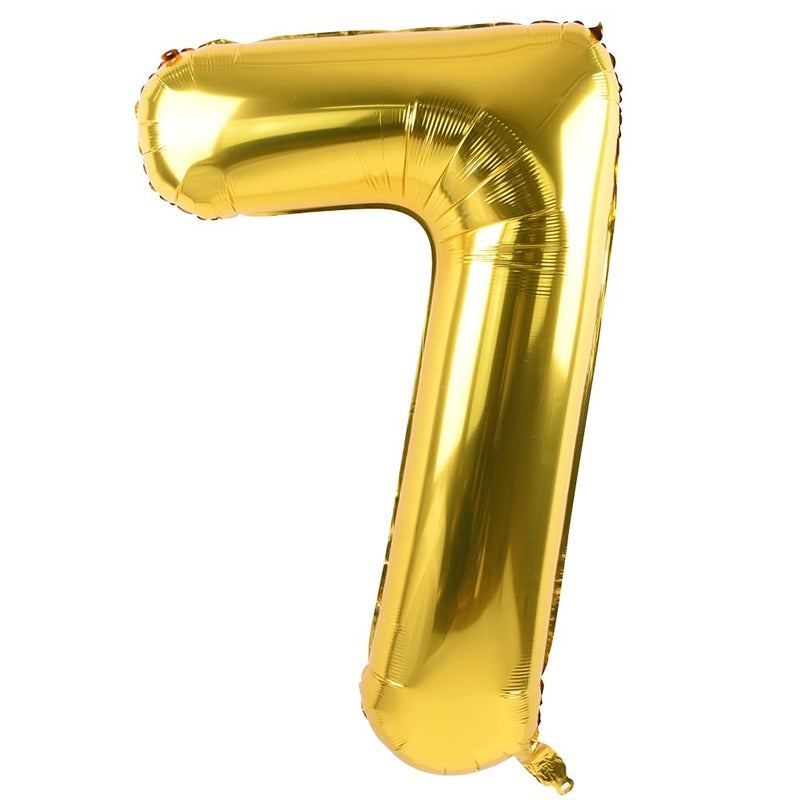 TONIFUL 40 Inch Gold Large Numbers Balloon 09Foil Mylar Big Number Balloon Digital 7 for 2026 Graduation New Year Eve Birthday PartyWedding Baby Shower Engagement Photo Shoot Anniversary - Image 4