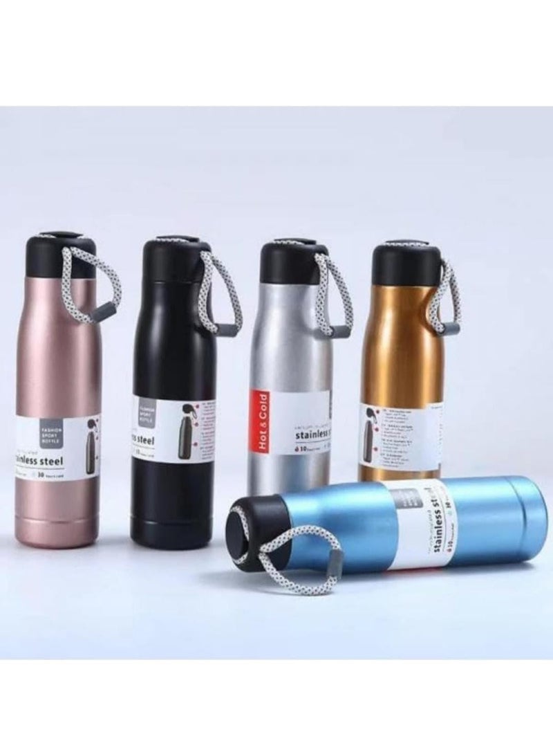Generic Lucky88 Water Bottle with Portable Lid Metal Vacuum Insulated Stainless Steel Reusable Leak Proof Flask 24 Hours Hot and Cold Easy Grip Rust Proof Tea Coffee Office Travel Bottle  - Image 2