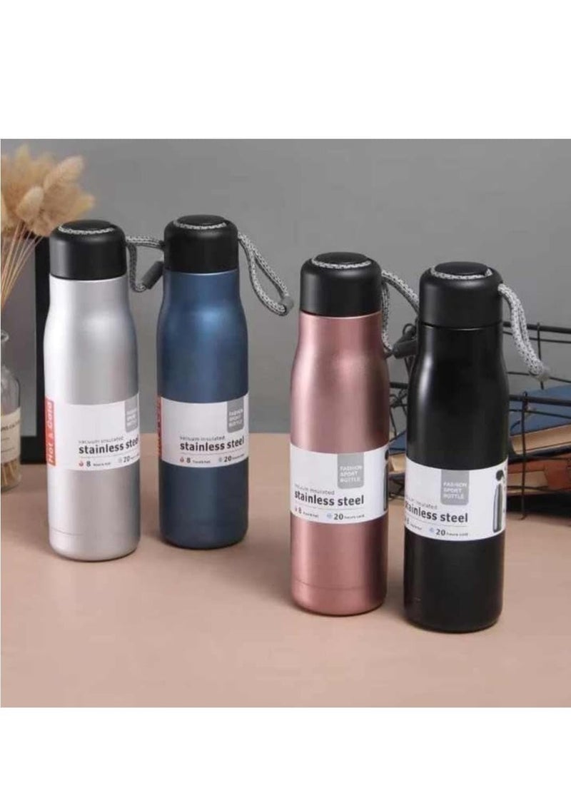 Generic Lucky88 Water Bottle with Portable Lid Metal Vacuum Insulated Stainless Steel Reusable Leak Proof Flask 24 Hours Hot and Cold Easy Grip Rust Proof Tea Coffee Office Travel Bottle  - Image 1
