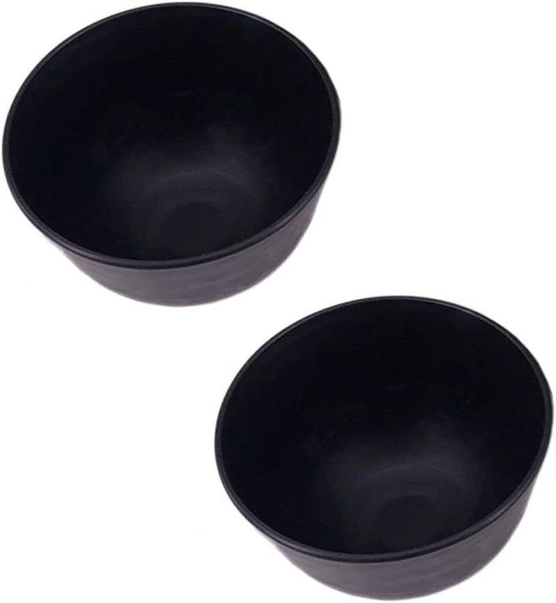 lasenersm 2 Pieces Rubber Facial Mask Mixing Bowl Facemask Bowl Mud Mask Mixing Bowl DIY Skin Care Mixing Tool for Lady Women Home Beauty Salon Use Black