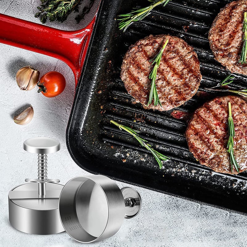 Meat Press Manual Hamburger Press 304 Stainless Steel Meat Press Mold Hamburger Meat Press Kitchen Tool - Image 3