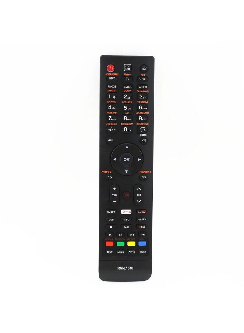 vesus New REC LEM-101 Remote Control for Smart TV LCD LED