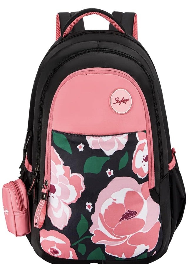 سكاي باجز حقيبة ظهر مدرسية Skybags FLORAL 01 بأربعة أقسام، متعددة الألوان - Image 1