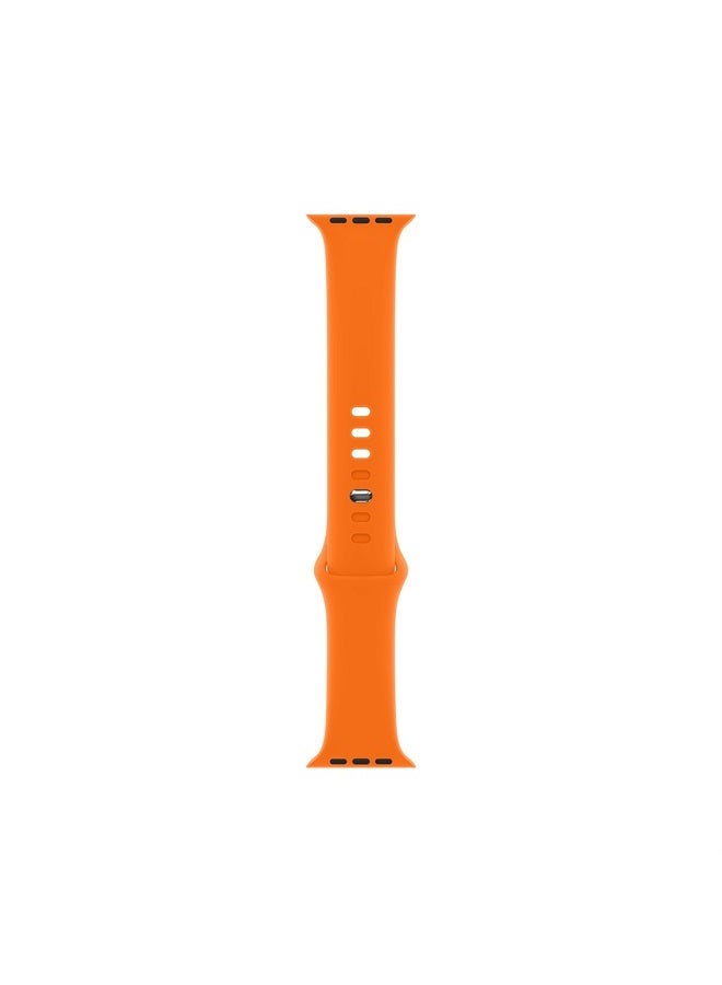 DONEGANI Compatible with Apple Watch Band Ultra Se 49mm 45mm 44mm 42mm Men Women Series 8 7 6 5 4 3 2 1 in color Orange｜Sport Bands Silicone Bracelet Strap - Image 3