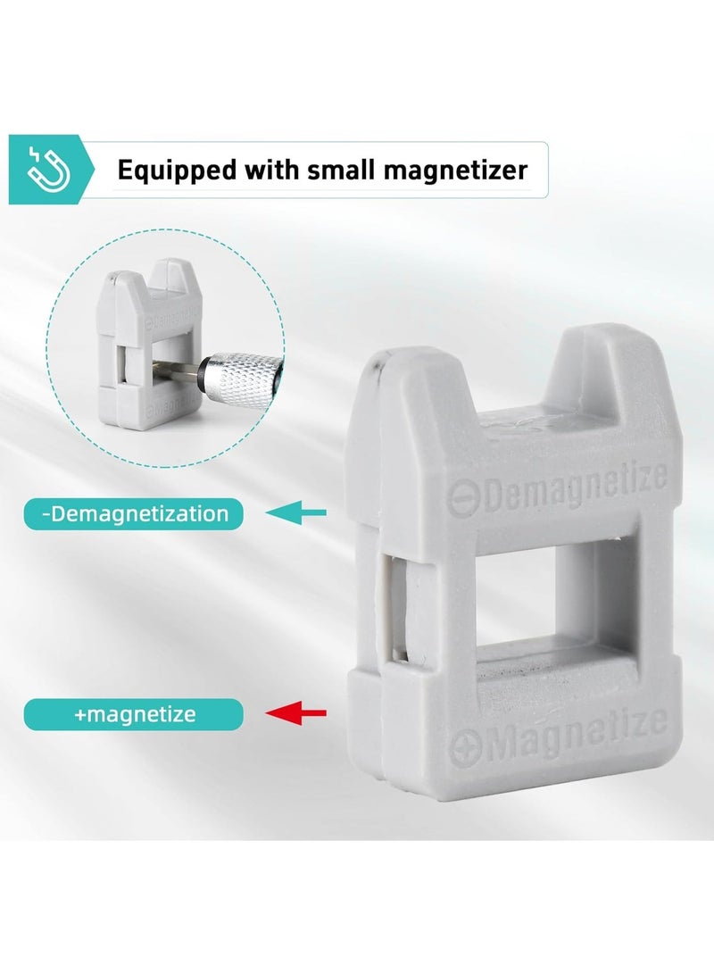 مجموعة أدوات إصلاح مفكات دقيقة 115 في 1 مع مجموعة مفكات مغناطيسية، مجموعة مفكات دقيقة للإلكترونيات مع حقيبة محمولة لإصلاح أجهزة الكمبيوتر والهواتف المحمولة وأجهزة الكمبيوتر الشخصية والأجهزة اليومية. - Image 3