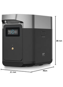 ECOFLOW EF ECOFLOW DELTA 2 Portable Power Station Extra Battery, 1kWh Added Capacity for Home Backup Power, Portable Battery to Power Multiple Heavy-Duty Devices  - Image 2