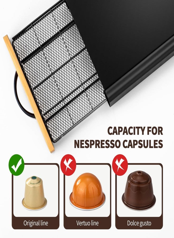 shoxil Coffee Pod Holder Drawer- serve for OriginalLine Capsules, Holds 40 Coffee Pods - Sleek Coffee Station Organizer with Anti-Slip Base - Image 3