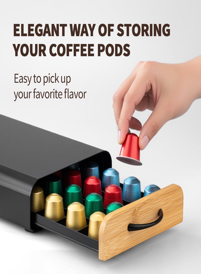 shoxil Coffee Pod Holder Drawer- serve for OriginalLine Capsules, Holds 40 Coffee Pods - Sleek Coffee Station Organizer with Anti-Slip Base - Image 4