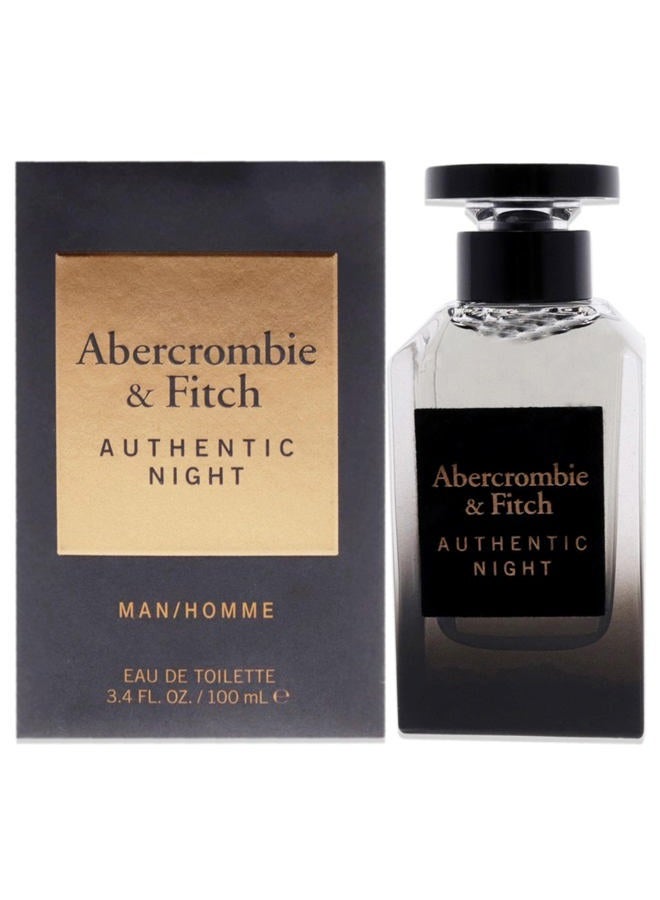 Abercrombie & Fitch عطر نايت الأصلي من أبركرومبي وفيتش للرجال - 3.4 أونصة بخاخ EDT - Image 1