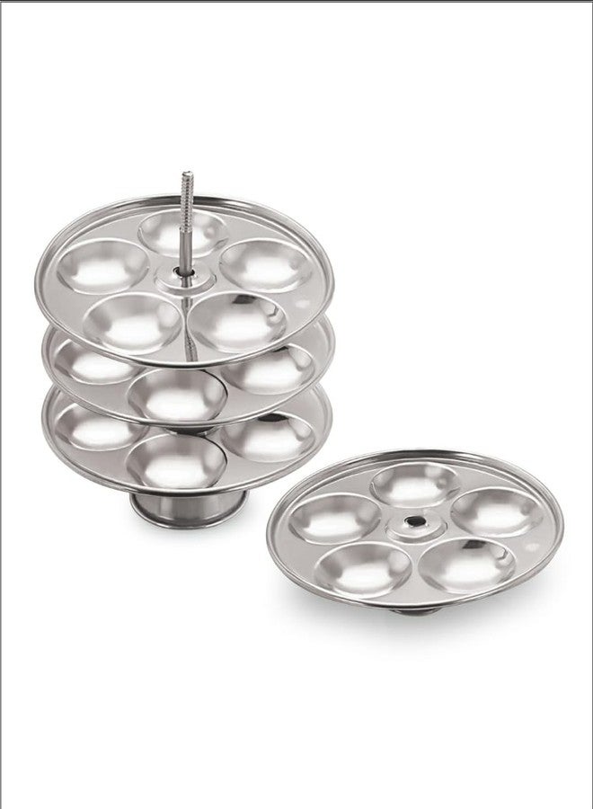 Marwall Stainless Steel Baby Idli Stand (5 Idli x 4 Plates)