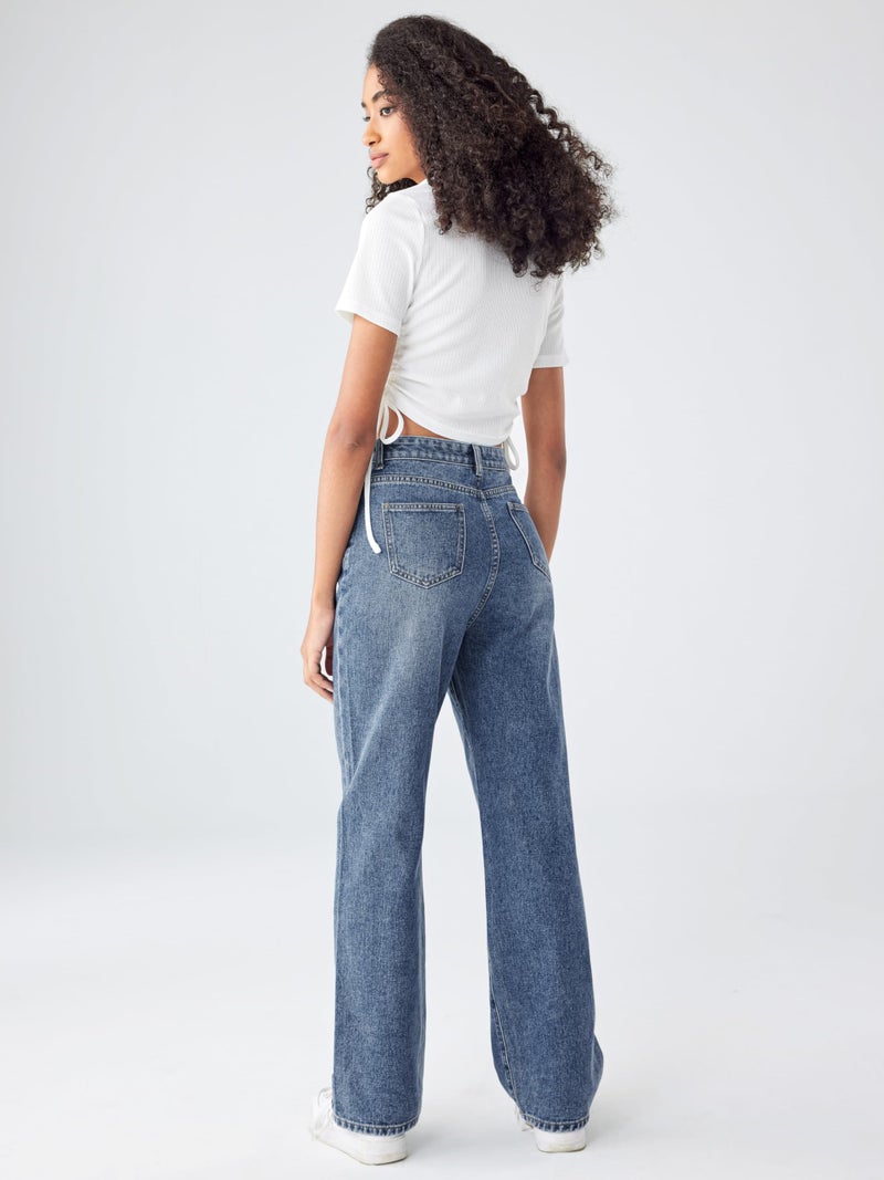 CIDER Wide Leg Jeans for Women High Waisted Denim Pants Boyfriend Jeans Trendy Casual Summer Bottom - Image 3