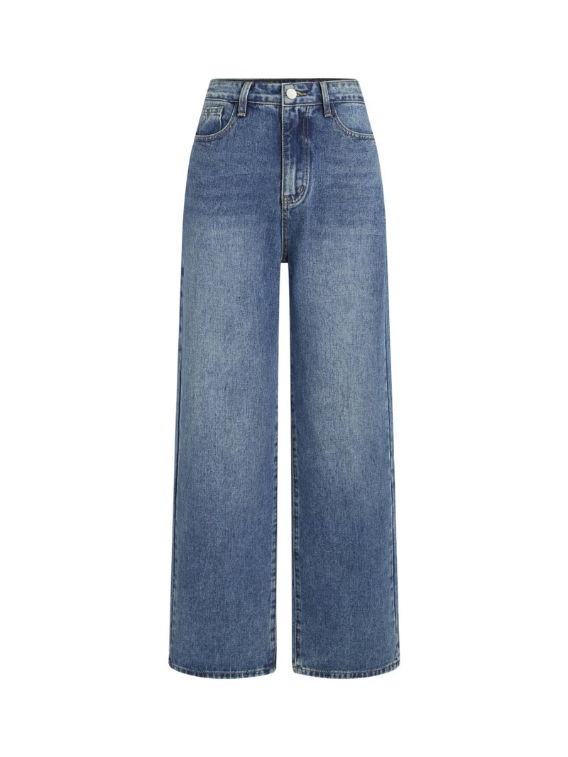 CIDER Wide Leg Jeans for Women High Waisted Denim Pants Boyfriend Jeans Trendy Casual Summer Bottom - Image 1