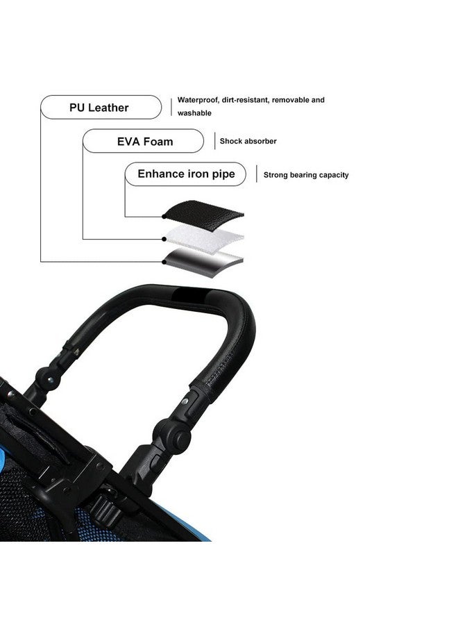 روميروس ملحقات عربة الأطفال مصد الصدمات، مسند الذراع، المقبض، العارضة المتوافقة مع عربة الأطفال يويو 3 - Image 2