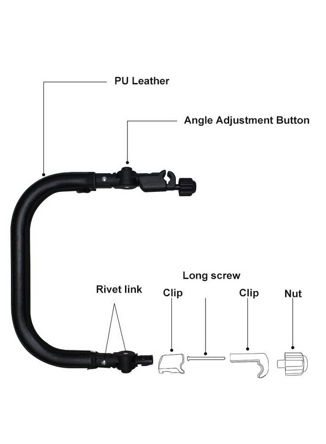 روميروس ملحقات عربة الأطفال مصد الصدمات، مسند الذراع، المقبض، العارضة المتوافقة مع عربة الأطفال يويو 3 - Image 3