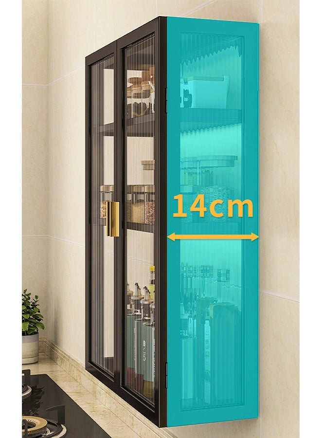 Multi-Functional Storage Rack, Wall-Mounted Rack, Bathroom Storage Rack, Living Room, Bedroom And Kitchen Storage Shelf, Single-Door Installation Without Drilling, Hanging Storage Cabinet. - Image 4