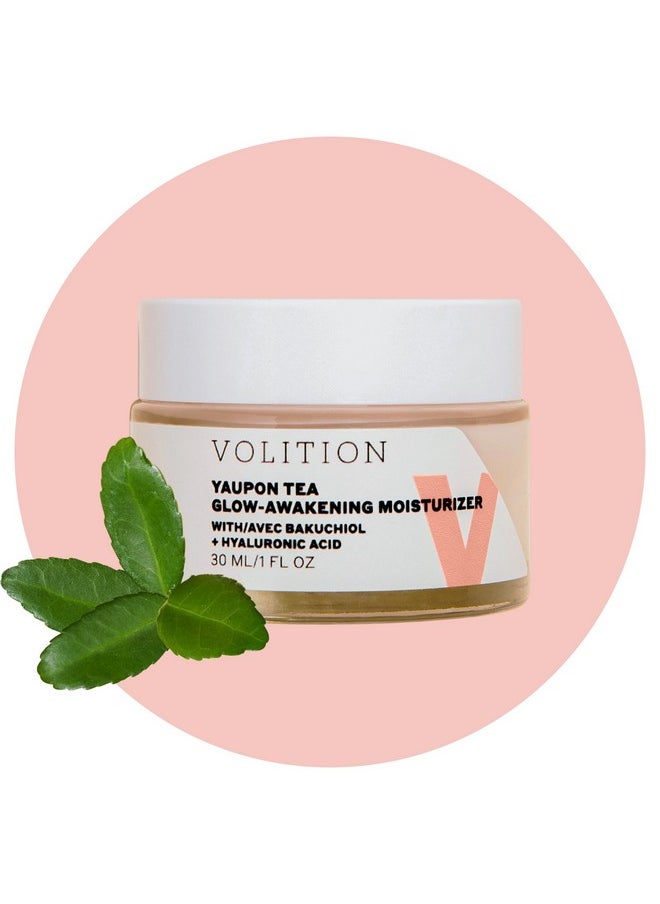 VOLITION Beauty Yaupon Tea Glowawakening Facial Moisturizer Travel Size Face Cream Energizes Tired Skin Natural Retinol Alternative Bakuchiol Agedefying (30 Ml / 1 Fl Oz)  - Image 1
