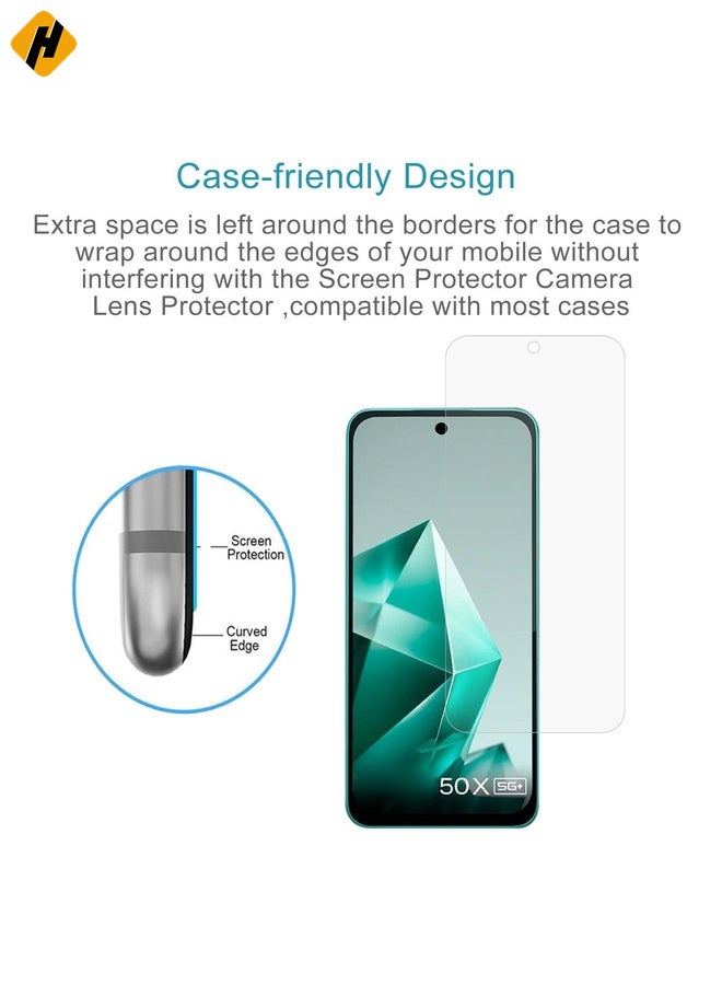 HuHa Screen Protector For Infinix Note 50x 50pcs 0.26mm 9H 2.5D Tempered Glass Film - Image 3