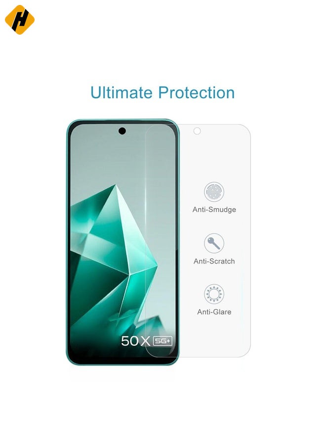 HuHa Screen Protector For Infinix Note 50x 50pcs 0.26mm 9H 2.5D Tempered Glass Film - Image 4