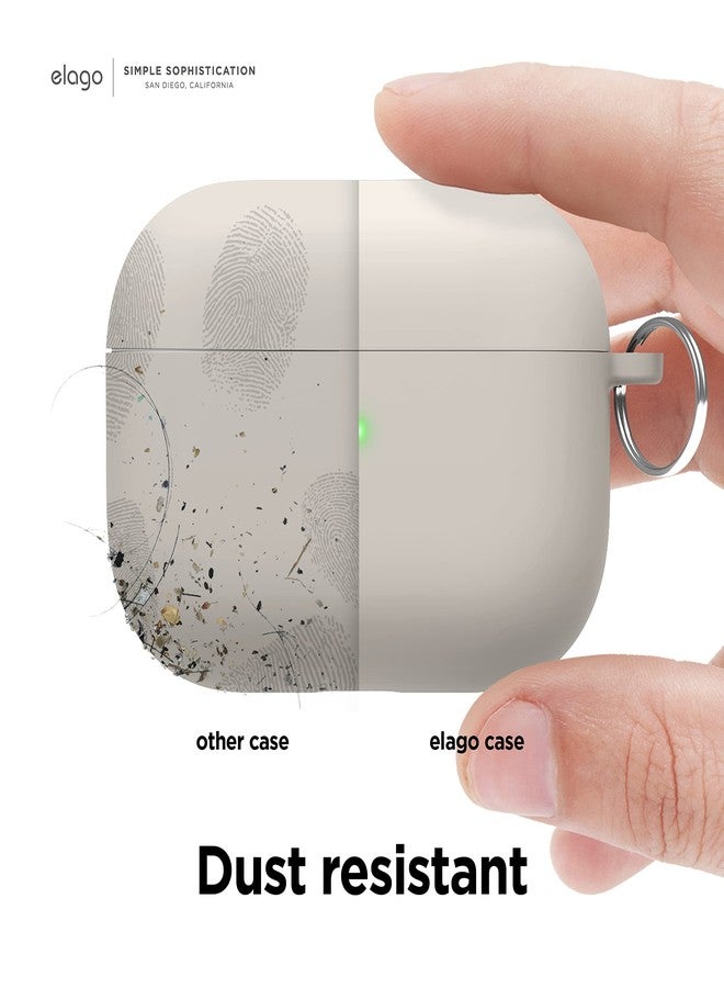 elago Liquid Hybrid Case Compatible with AirPods Pro 2nd Generation Case Cover - Compatible with AirPods Pro 2 Case, Triple Layer Protection, Keychain Included, Dust Resistant, Shockproof (Stone) - Image 4