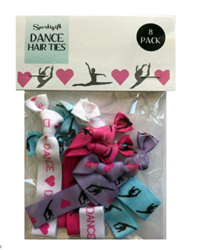 Sportigift 8 Piece Dance Hair Elastics - Gifts for Dancers, Ballet Accessories for Girls, Women, Teachers, Classes - Image 3