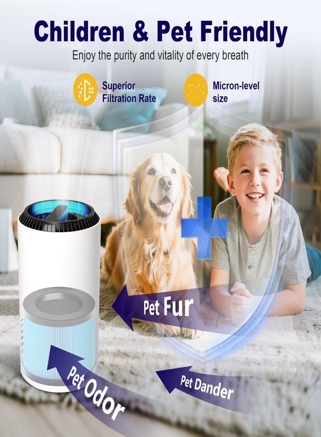 PETOX فلتر هواء بديل متوافق مع أجهزة تنقية الهواء Aroeve MK01 وMK06 وToLife TZ-K1 وKloudi DH-JH01، أزرق، الإصدار القياسي، عبوة من قطعتين - Image 4
