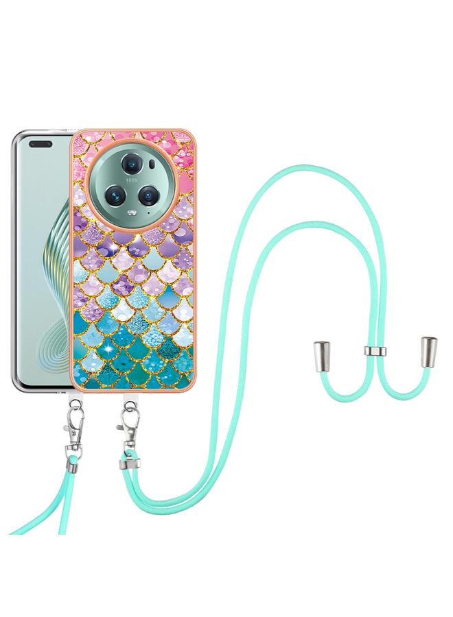 اس-توب جراب لهاتف Honor Magic5 Pro مصنوع من مادة TPU مطلية بالكهرباء مع حبل تعليق - Image 3