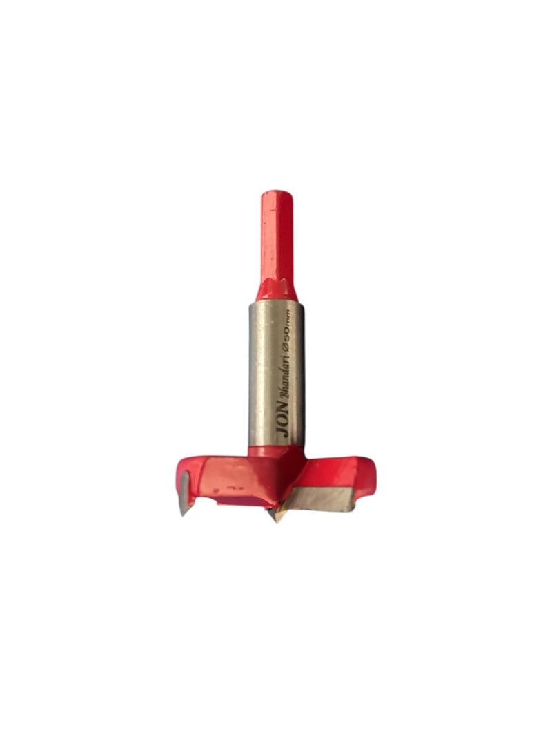Jon Bhandari Tools 50mm Forstner Hinge Boring Drill Bit – Carbide Tipped Hole Cutter for Wood, Plywood & Woodworking – Precision Bit for Clean Flat-Bottom, Angled, Straight & Overlapping Holes - Image 3