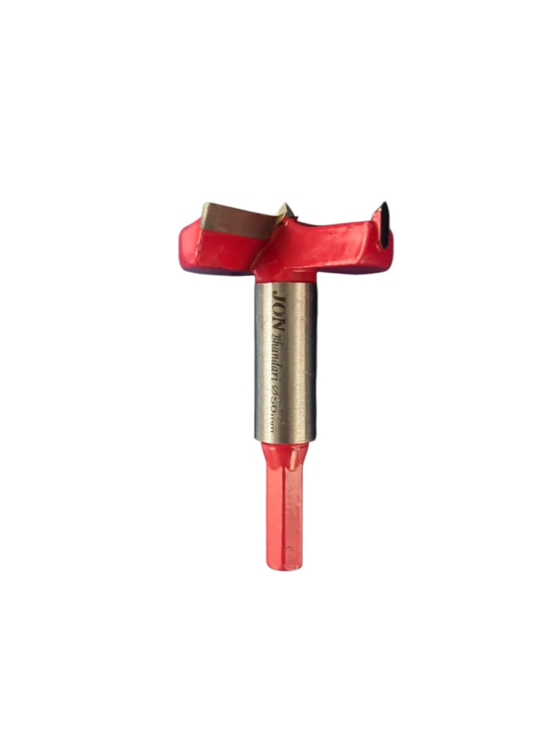 Jon Bhandari Tools 50mm Forstner Hinge Boring Drill Bit – Carbide Tipped Hole Cutter for Wood, Plywood & Woodworking – Precision Bit for Clean Flat-Bottom, Angled, Straight & Overlapping Holes - Image 2