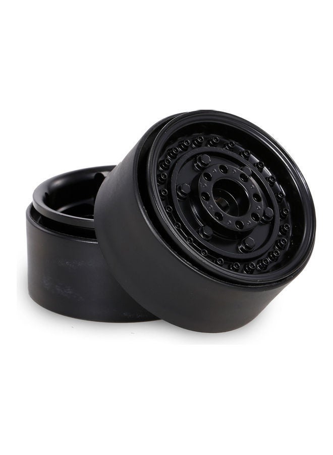 NIBEMINENT 2 piece Wheel Hub Rim Beadlock for 1/10 RC Crawler Car Set 15.5x3.5x7.5cm  - Image 1