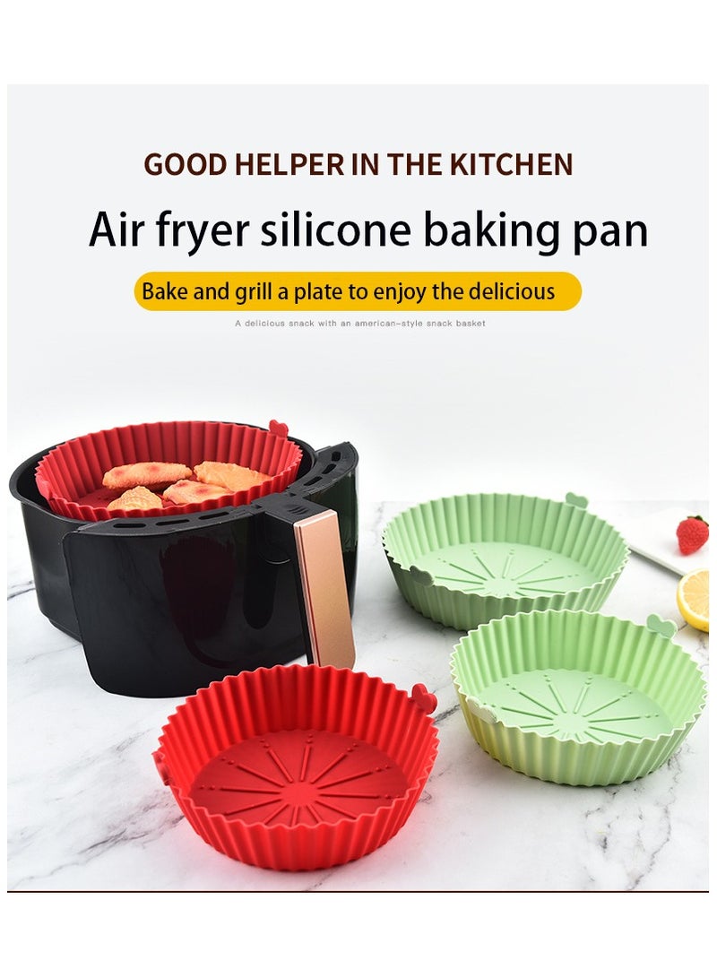 skillets Silicone pan household baking pan Round heat resistant pan mat Baking paper mat non-stick pan - Image 2