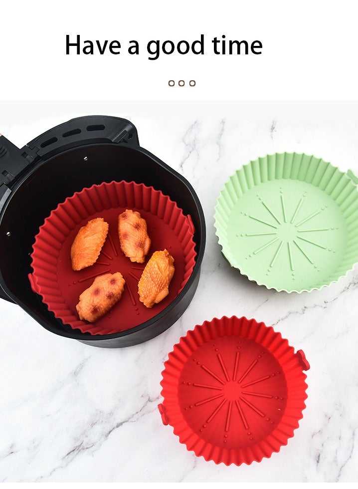 skillets Silicone pan household baking pan Round heat resistant pan mat Baking paper mat non-stick pan - Image 3