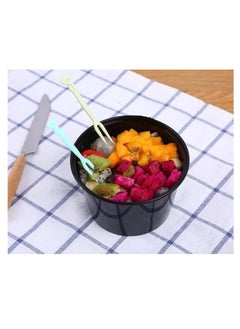 Spaceshoop Household Cute Fruit Fork Set, Disposable Plastic Fruit Fork, Mini Cake Fork Dessert Fork Fruit Fork Salad Fork And Other Party 50pcs  - Image 3