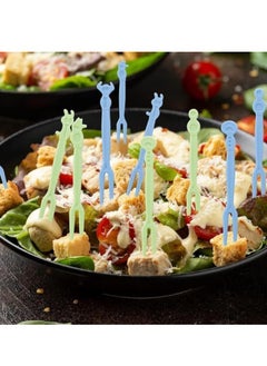 Spaceshoop Household Cute Fruit Fork Set, Disposable Plastic Fruit Fork, Mini Cake Fork Dessert Fork Fruit Fork Salad Fork And Other Party 50pcs  - Image 4