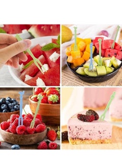 Spaceshoop Household Cute Fruit Fork Set, Disposable Plastic Fruit Fork, Mini Cake Fork Dessert Fork Fruit Fork Salad Fork And Other Party 50pcs  - Image 5