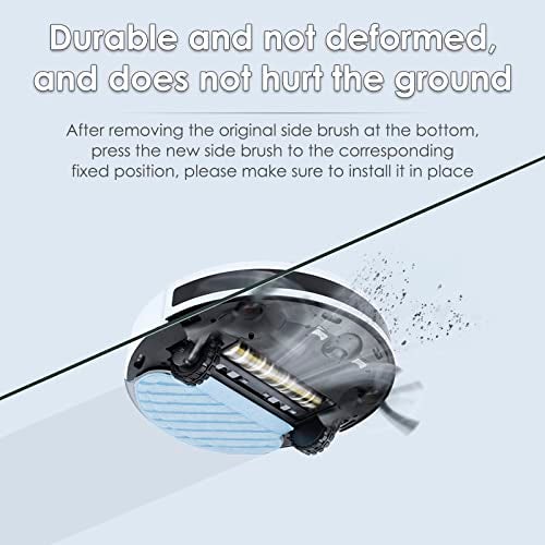 CHAIN PEAK (10 Pieces) N10 Side Brush Replacement Parts for Robot Vacuum Ecovacs DEEBOT OZMO N10 N10 Plus 920 950 T8 AIVI Max T9 T5 N5 N7 N8+ N8 Pro N8 Pro DX55 DX93 DJ65 Side Brushes 5 Pairs s - Image 4