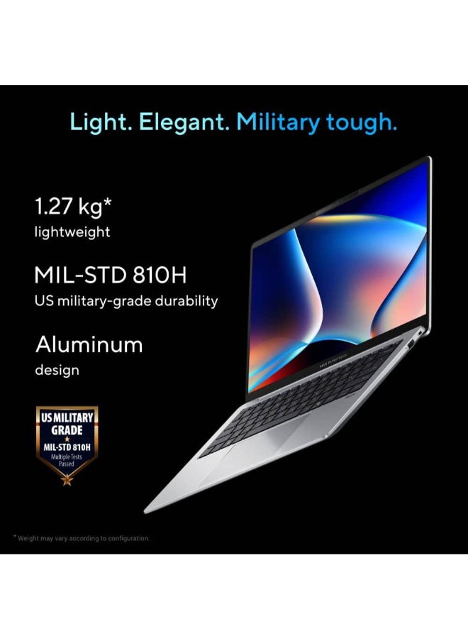 ASUS V5405 (2025) Copilot+ PC – Series 2 / Intel Core Ultra 5-226V / 14inch WQXGA / 512GB SSD / 16GB RAM / Shared Intel Arc 130V Graphics / Windows 11 Pro / Platinum Silver [V5405CSA-I516512SX] Platinum - Image 2