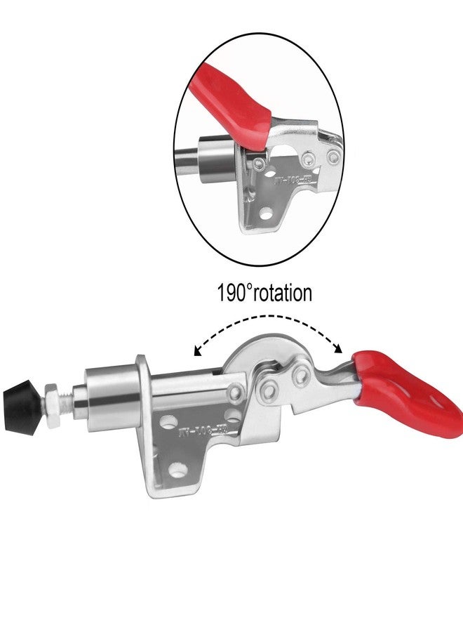 KINJOEK 10Pcs 301AM Push Pull Action Toggle Clamp, 110lbs Adjustable Quick Release Toggle Clamps for Woodworking, Welding - Image 3