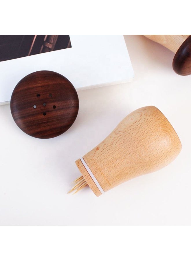 Wooden Trivets Set for Hot Dishes with Foldable Tree Design and Storage Stand, 3 Heat Resistant Beech Wood Trivets with Mushroom Shape Toothpick Holder, Kitchen Table Protection Mat for Pots Pans Teapot Bowl, Decorative Space Saving Wooden Trivet Organizer - Image 2