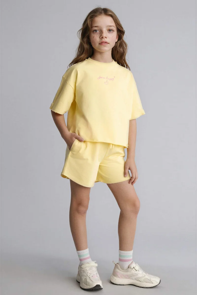 DeFacto Girl 2 piece Regular Fit T-Shirt Shorts Set