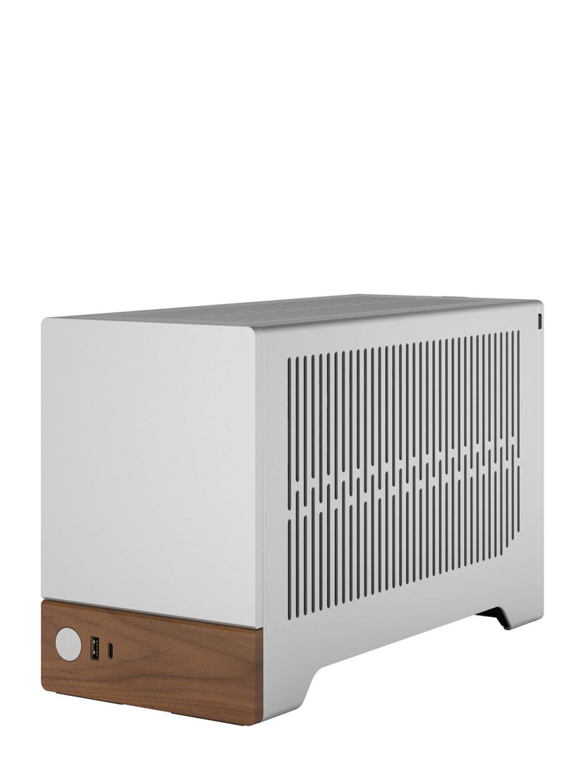 Fractal Design - Fractal Terra Small Factor Mini ITX SFX Gaming Case, 2x 2.5" Drive Mounts, 120mm Fan Size, 120mm Radiator Size, Expansion Slots 3 (Max GPU Mode), USB Type-C 20Gbps, Silver | FD-C-TER1N-02 - Image 1